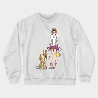 Daily Chic with African Hound Crewneck Sweatshirt